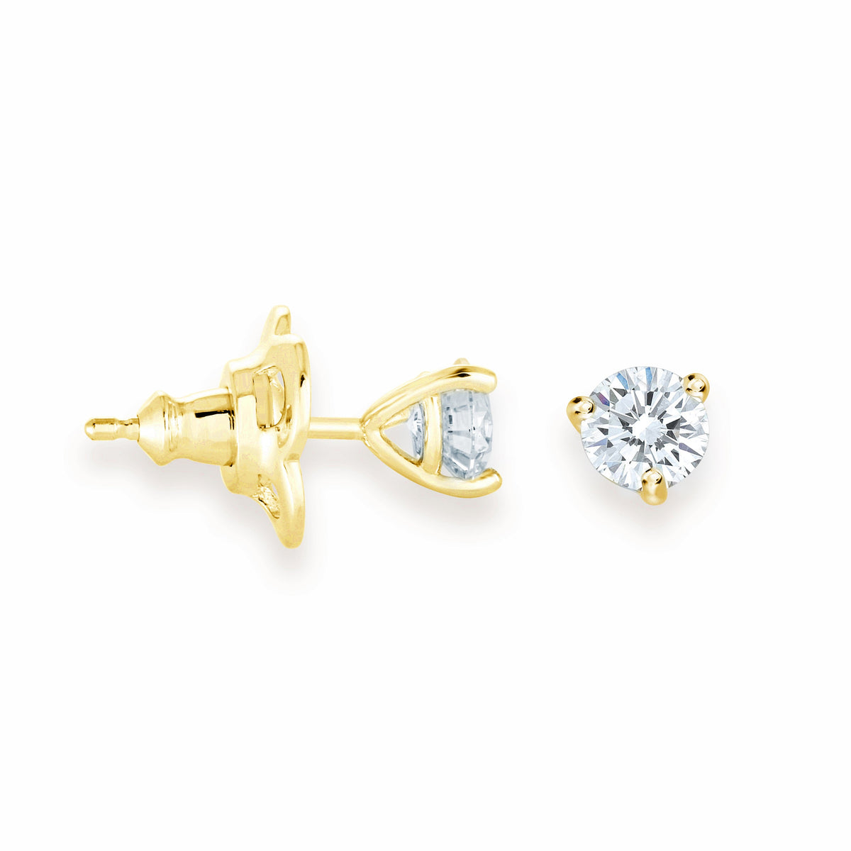 0.50CT Martini Studs in Yellow by Miss Mimi