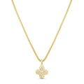 Heritage Clover Necklace in Yellow by Miss Mimi