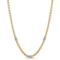 Fancy Round Link Necklace in Yellow by Miss Mimi