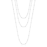 Diamond by the Yard Necklace in White