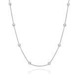 Diamond by the Yard Necklace in White