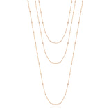 Diamond by the Yard Necklace in Rose