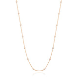 Diamond by the Yard Necklace in Rose