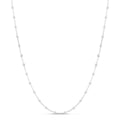 Sterling Silver Bead Necklace in White by Miss Mimi