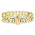10mm Plain Square Link Bracelet in Yellow by Miss Mimi