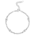 Small Heritage Station Bracelet in White by Miss Mimi