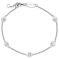 Diamond by the yard Bracelet in White by Miss Mimi