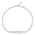 Rope Chain Link Bracelet in White by Miss Mimi