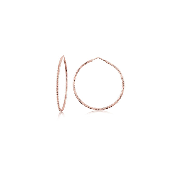 Small diamond cut hoop - Miss Mimi