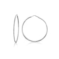 Medium diamond cut hoop - Miss Mimi