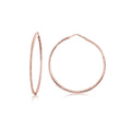 Medium diamond cut hoop - Miss Mimi