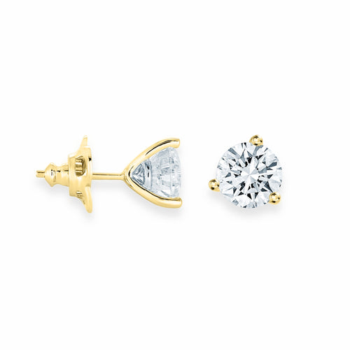 0.75CT Martini Studs in Yellow by Miss Mimi