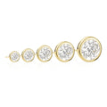 4mm Bezel Studs in Yellow by Miss Mimi