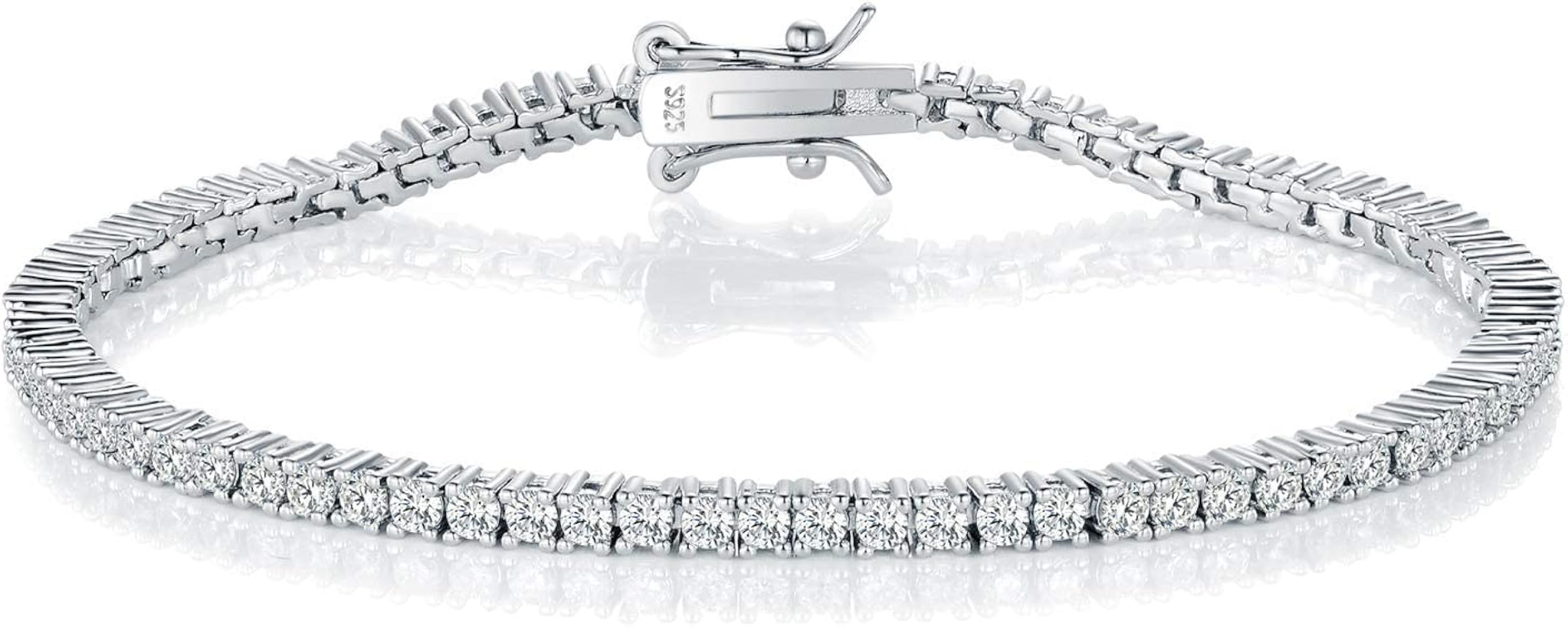 Sterling Silver Cubic Zirconia Tennis Bracelet