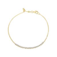 Gold Plated Lab Diamond Bracelet by Monte Luna