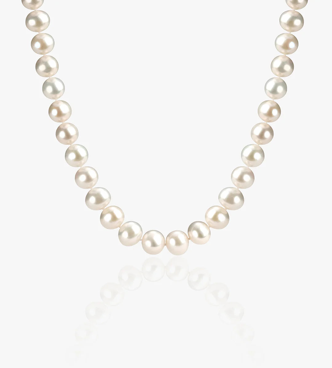 8mm Freshwater Pearl Strand in White by Miss Mimi