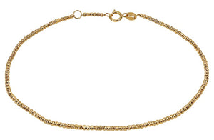 10K Yellow Gold Ball Beaded Bracelet