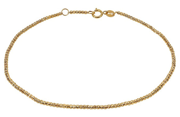 10K Yellow Gold Ball Beaded Bracelet