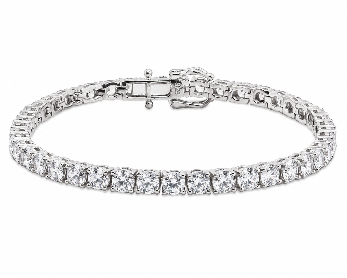 Sterling Silver Cubic Zirconia Tennis Bracelet