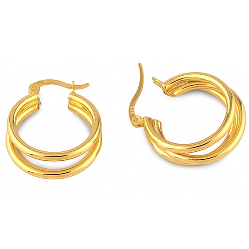 Gold Plated Hoop Earrings