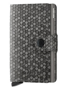 Hexagon Grey Miniwallet by Secrid