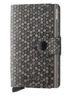 Hexagon Grey Miniwallet by Secrid