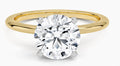 14K Yellow Gold Lab Diamond Solitaire Ring | 2.50ctw