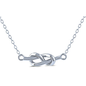 Sterling Silver Infinity Necklace | 16" + 2"