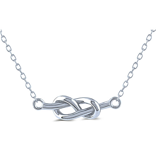 Sterling Silver Infinity Necklace | 16