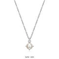 Genuine Pearl and Lab Created Diamond Pendant by ELLE