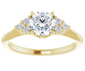 10K Yellow Gold Lab Diamond Engagement Ring | 0.93ctw