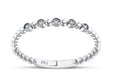 14K White Gold Genuine Diamond Stacker Ring