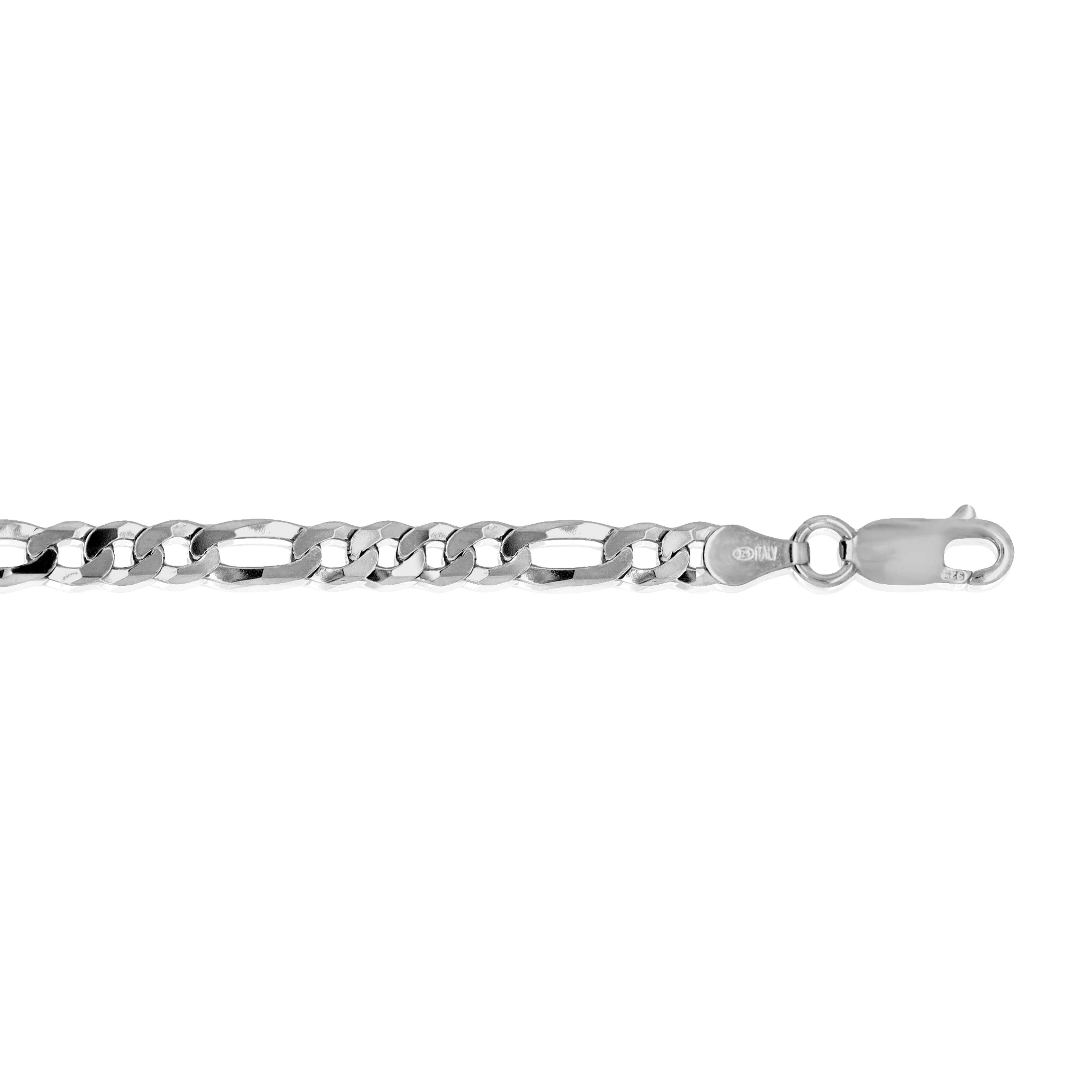 Sterling Silver4mm Flat Figaro Choker