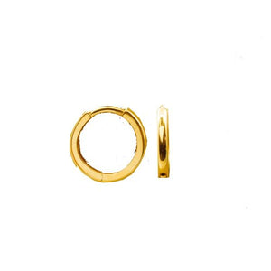 Single 10K Yellow Gold Huggie