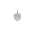 Sterling Silver Hand Carved Heart Locket
