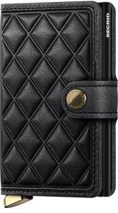 Emboss Diamond Black Miniwallet by Secrid