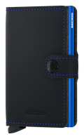 Matte Black and Blue MiniWallet by Secrid