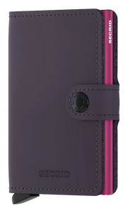 Matte Dark Purple-Fuchsia Miniwallet by Secrid