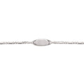 10K White Gold Baby ID Bracelet
