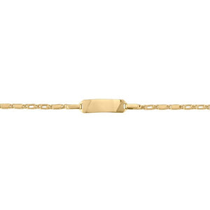 10K Yellow Gold Baby ID Bracelet
