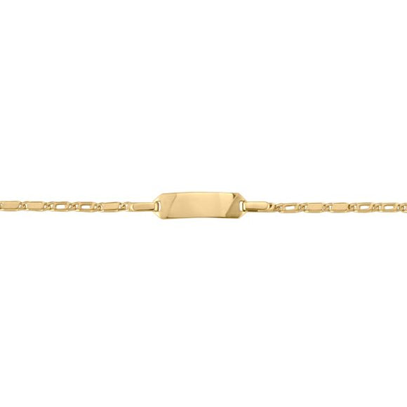 10K Yellow Gold Baby ID Bracelet