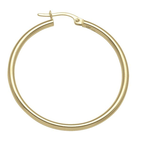 10K Yellow Gold Hoops