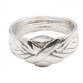 Sterling Silver Puzzle Ring | Size 7