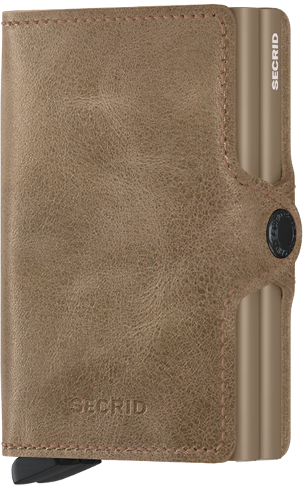 Vintage Taupe Twinwallet by Secrid