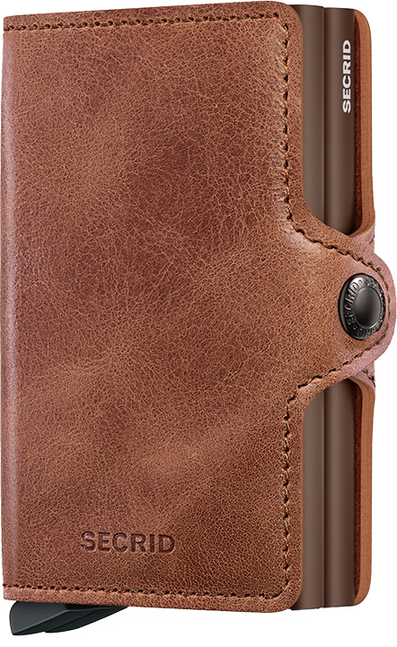Vintage Cognac-Brown Twinwallet by Secrid