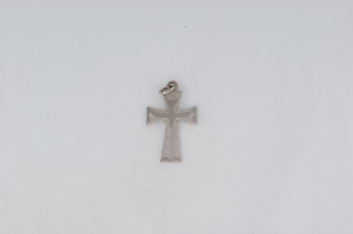 10k White Gold Cross Crucifix Pendant Available at The Vault Fine Jewellery 