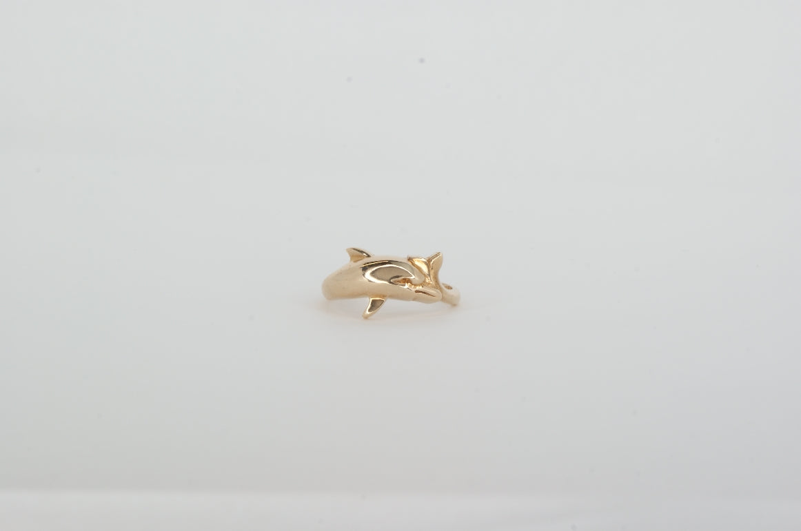10k Yellow Gold Dolphin Ring Available at The Vault Fine Jewellery 