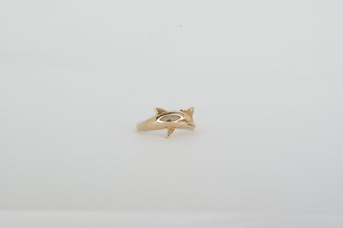 10K Yellow Gold Dolphin Ring