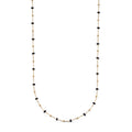 14K Gold and Black Enamel Bead Necklace by Miss Mimi