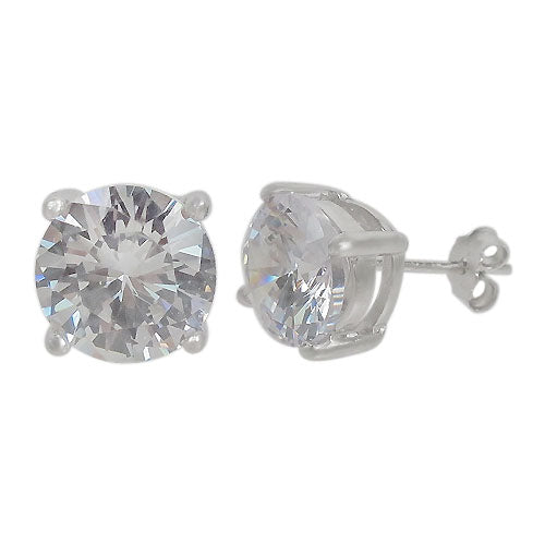 14K White Gold 1.02CT Diamond Stud Earrings